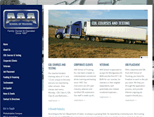 Tablet Screenshot of aaaschooloftrucking.com